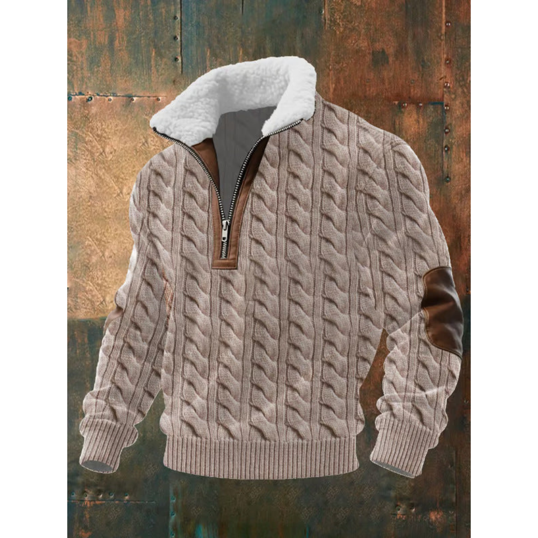 SILVORO | HIGH NECK FLEECE SWEATER
