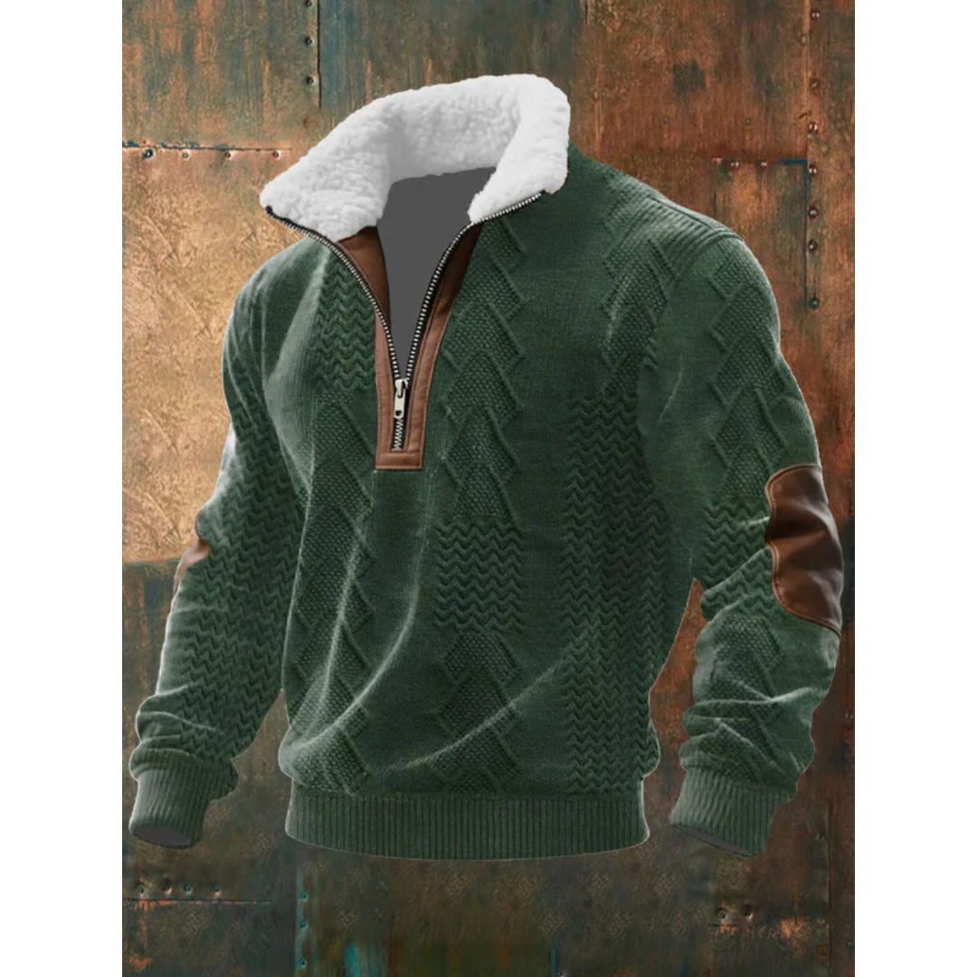 SILVORO | HIGH NECK FLEECE SWEATER