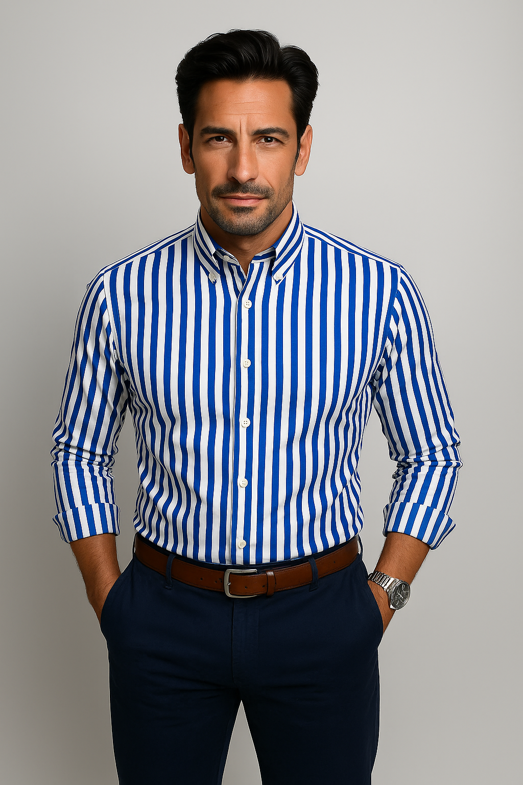 Gareno - Tailored Striped Shirt