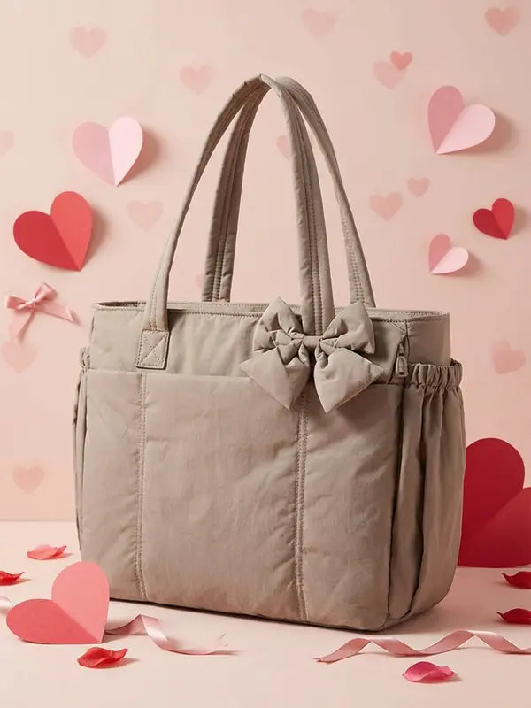 VENJA™ - Women’s Insulated Puffer Tote Bag Laptop & Cup Holder Casual Work Bag