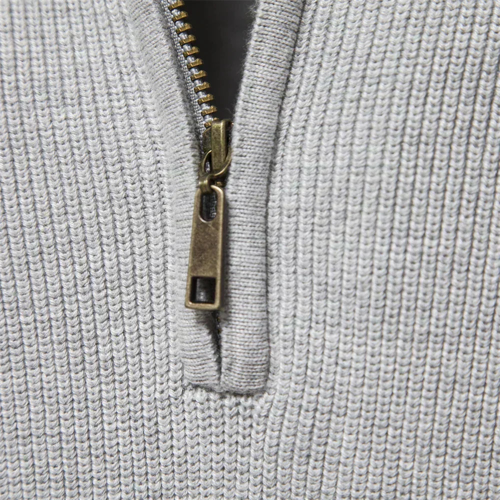 Steven® | Knitted Zip-Up Sweater