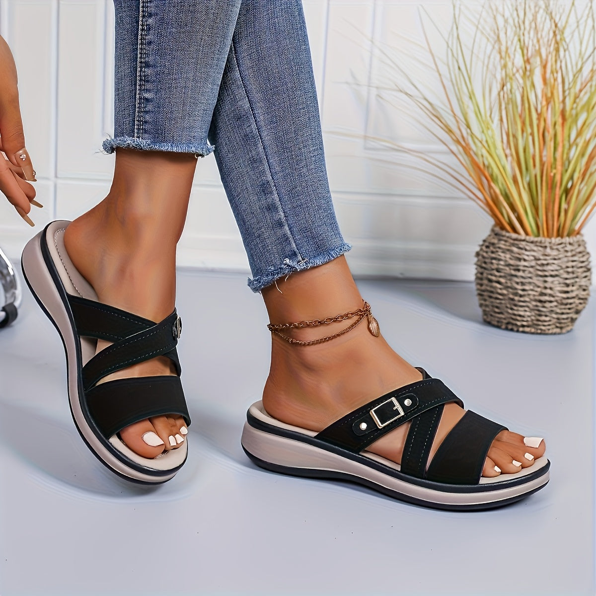Carol | Comfortable Slip-On Sandals