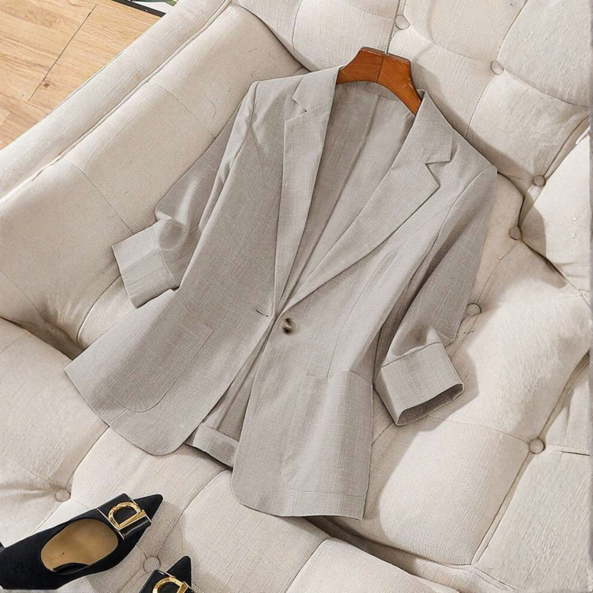 Gillian | Long Sleeve Office Blazer Coat