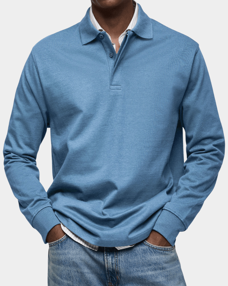 Leo Melbourne ® | Comfortable spring polo with long sleeves