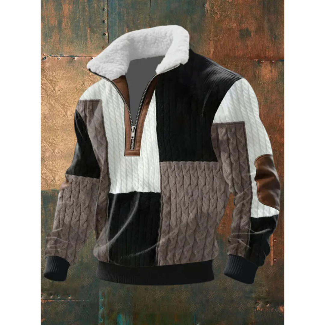 SILVORO | HIGH NECK FLEECE SWEATER