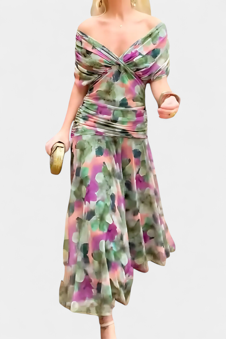 Bethany | Floral V-Neck Dress