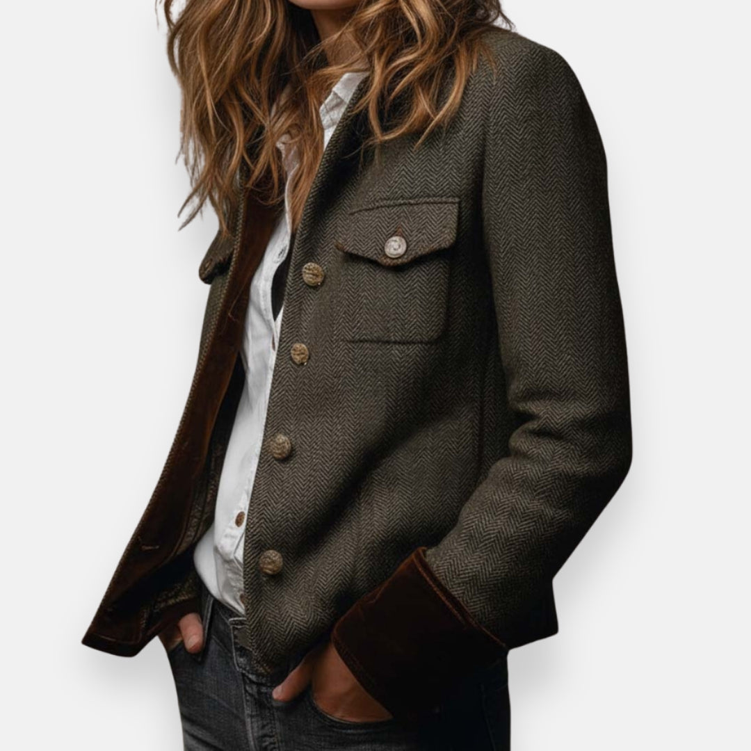 Addie | Jacket with Velvet Details