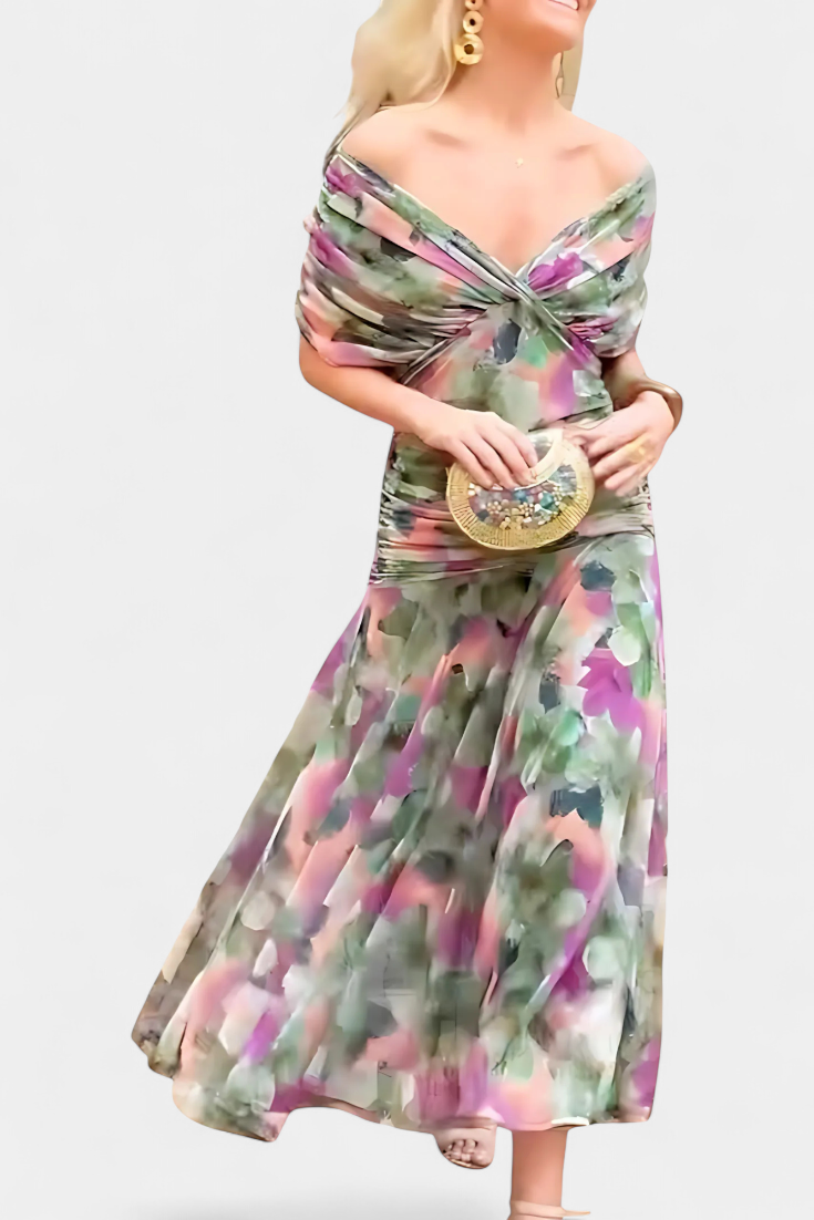 Bethany | Floral V-Neck Dress