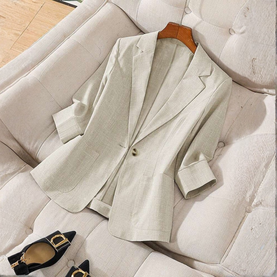 Gillian | Long Sleeve Office Blazer Coat