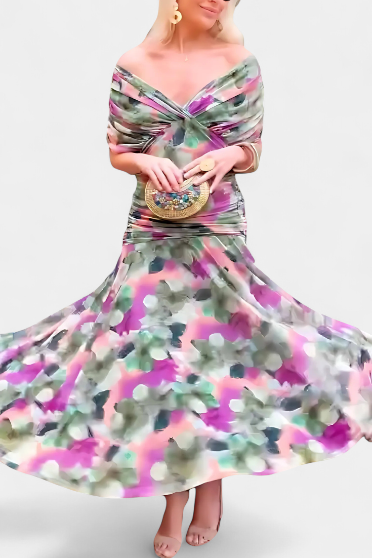 Bethany | Floral V-Neck Dress