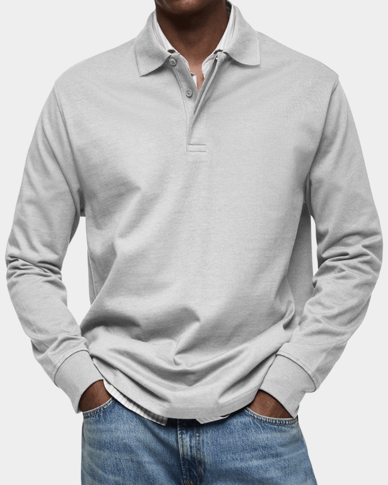 Leo Melbourne ® | Comfortable spring polo with long sleeves