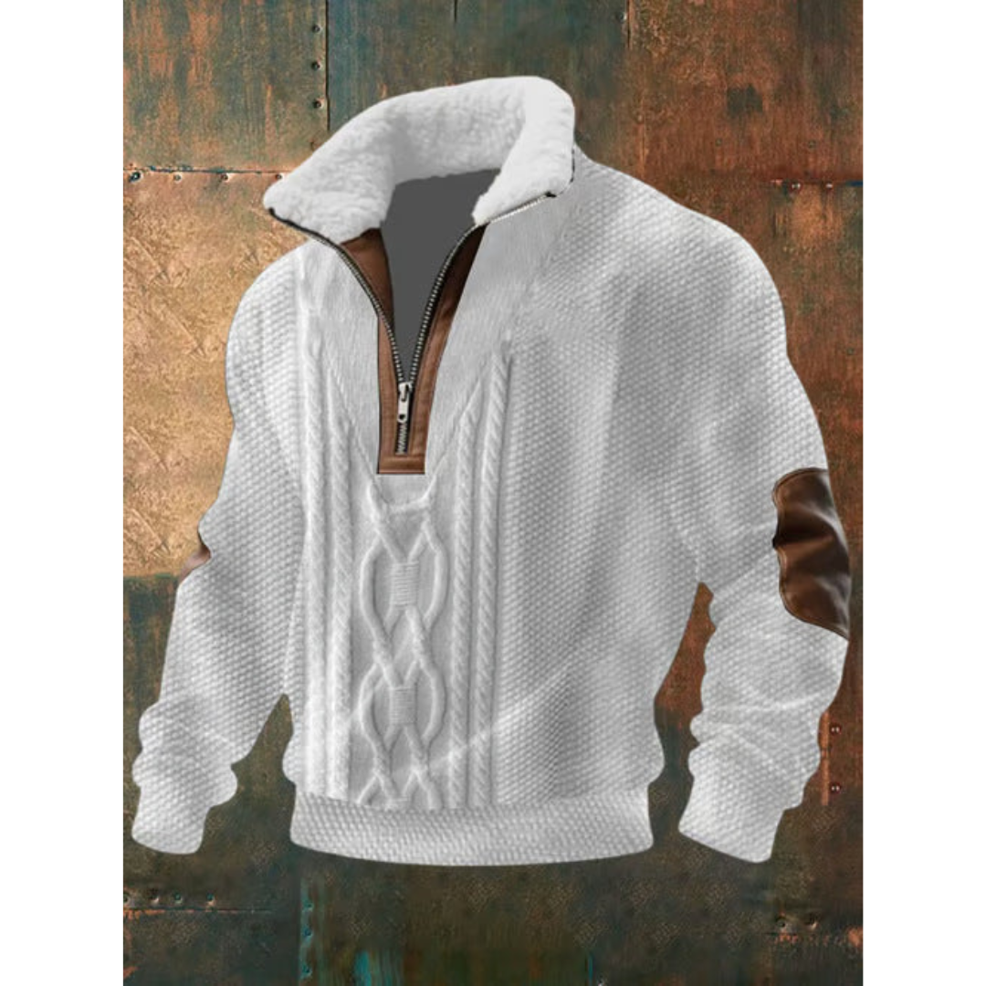 SILVORO | HIGH NECK FLEECE SWEATER