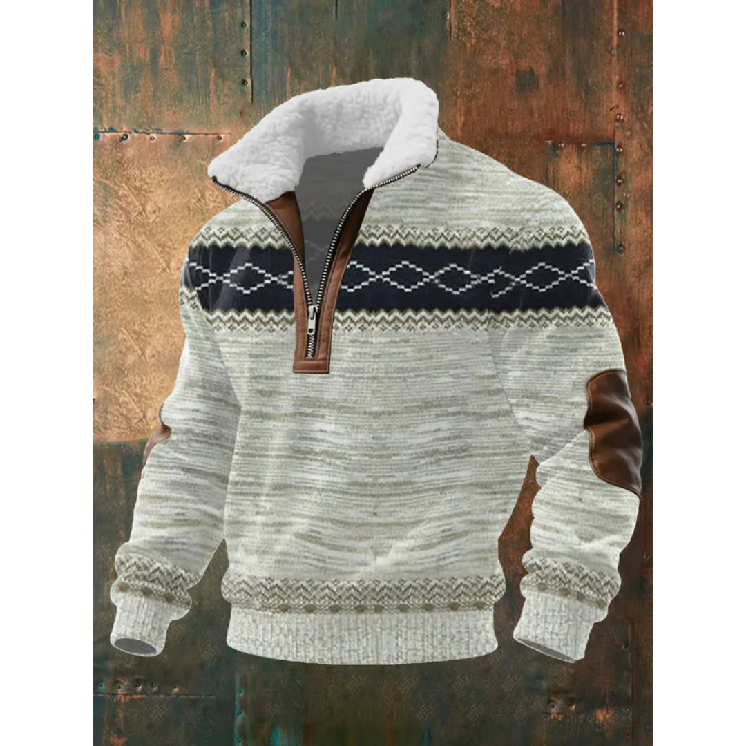 SILVORO | HIGH NECK FLEECE SWEATER
