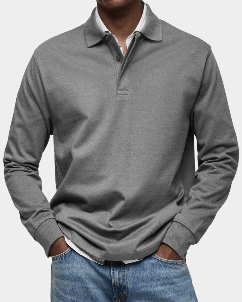Leo Melbourne ® | Comfortable spring polo with long sleeves