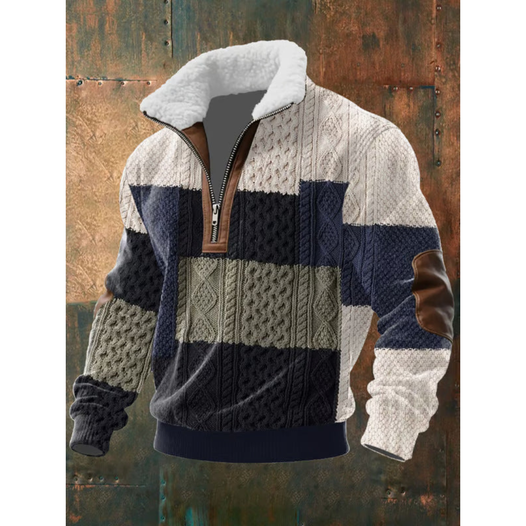 SILVORO | HIGH NECK FLEECE SWEATER