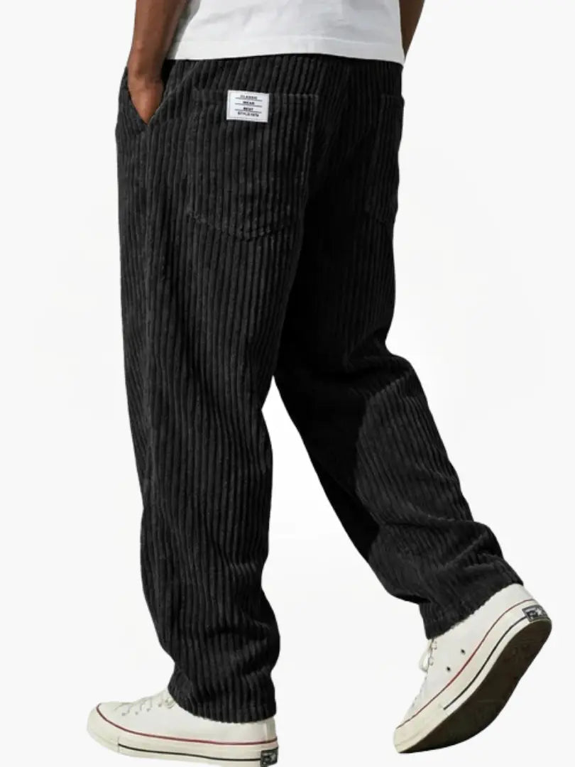 Faren - Textured Drawstring Trousers