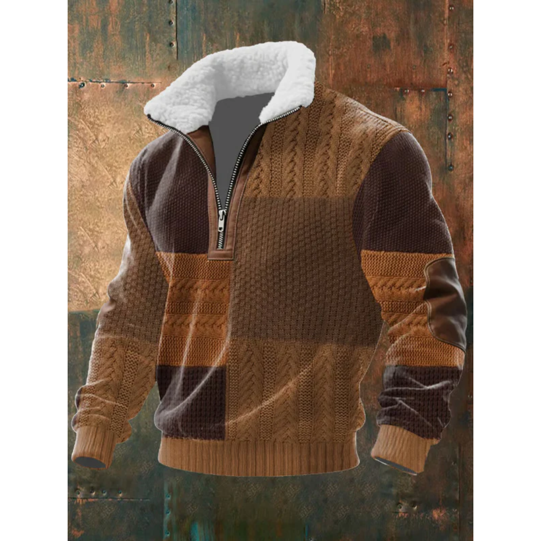 SILVORO | HIGH NECK FLEECE SWEATER