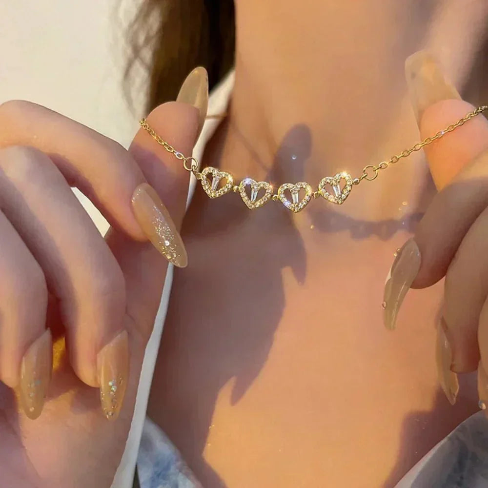 KYLINE – HEART CLOVER NECKLACE