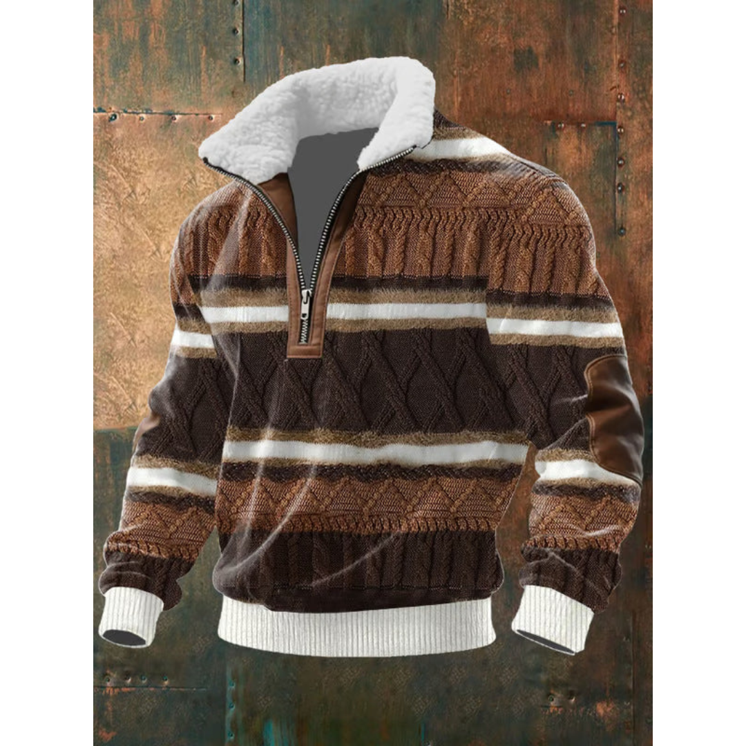 SILVORO | HIGH NECK FLEECE SWEATER