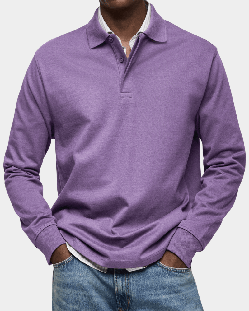 Leo Melbourne ® | Comfortable spring polo with long sleeves