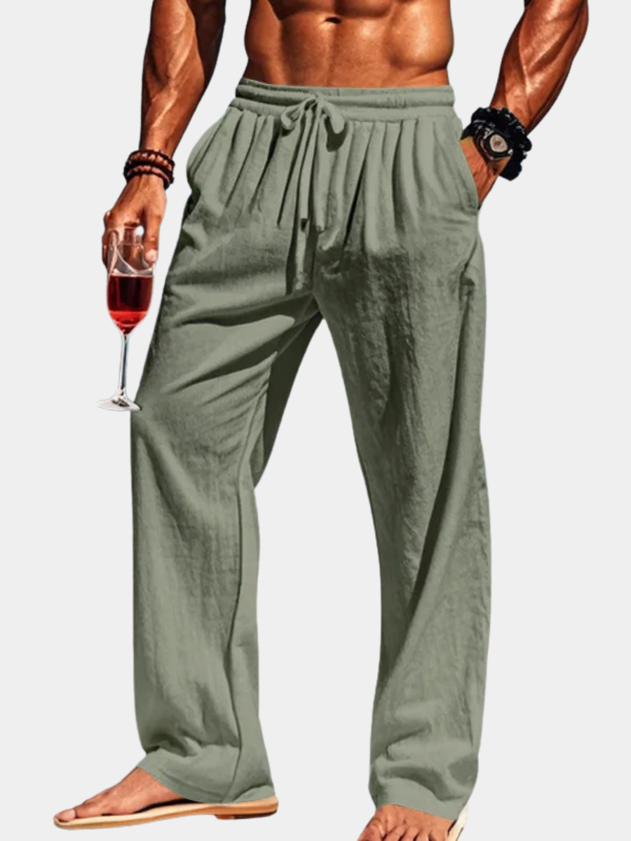 Pierce - Breezy Drawstring Trousers