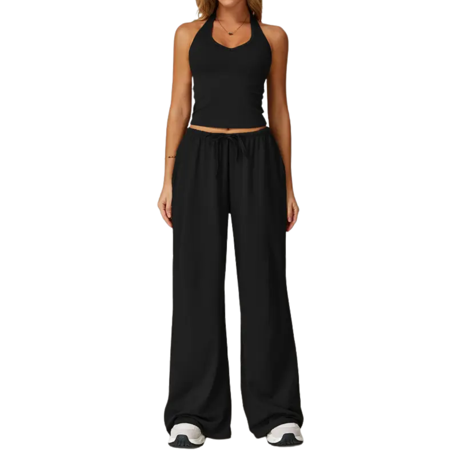REEVA™ – Cooling Wide-Leg Sweatsuit Set