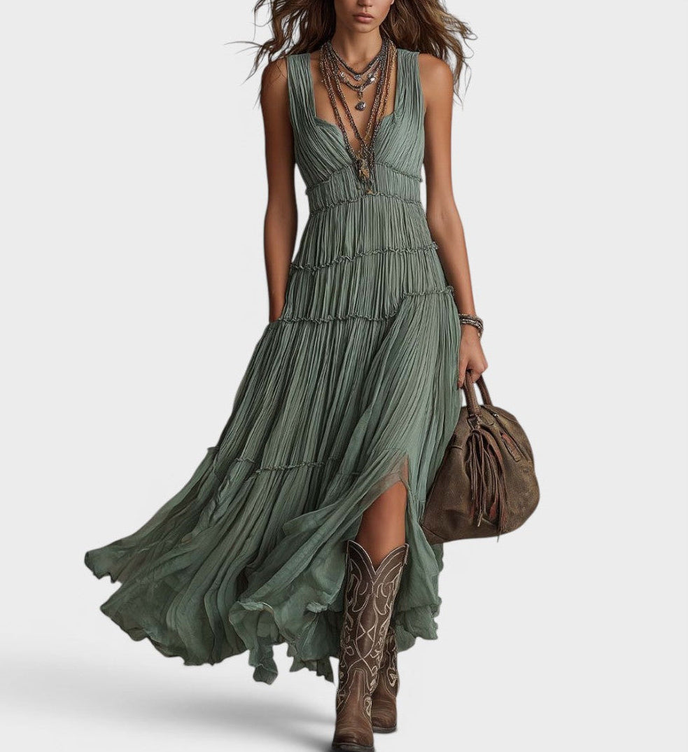 Alexa - Soft-Touch Boho Maxi Dress