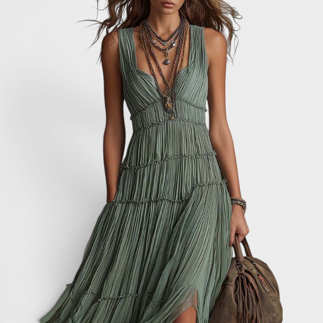Alexa - Soft-Touch Boho Maxi Dress