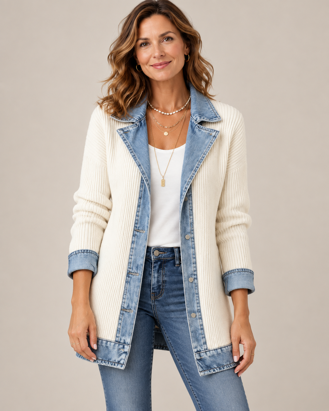 Kerensa - Soft-Touch Layered Jacket