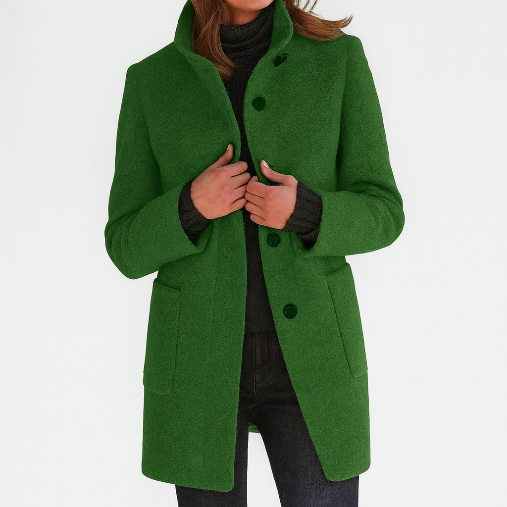 Jessa - Mid-Length Button Coat