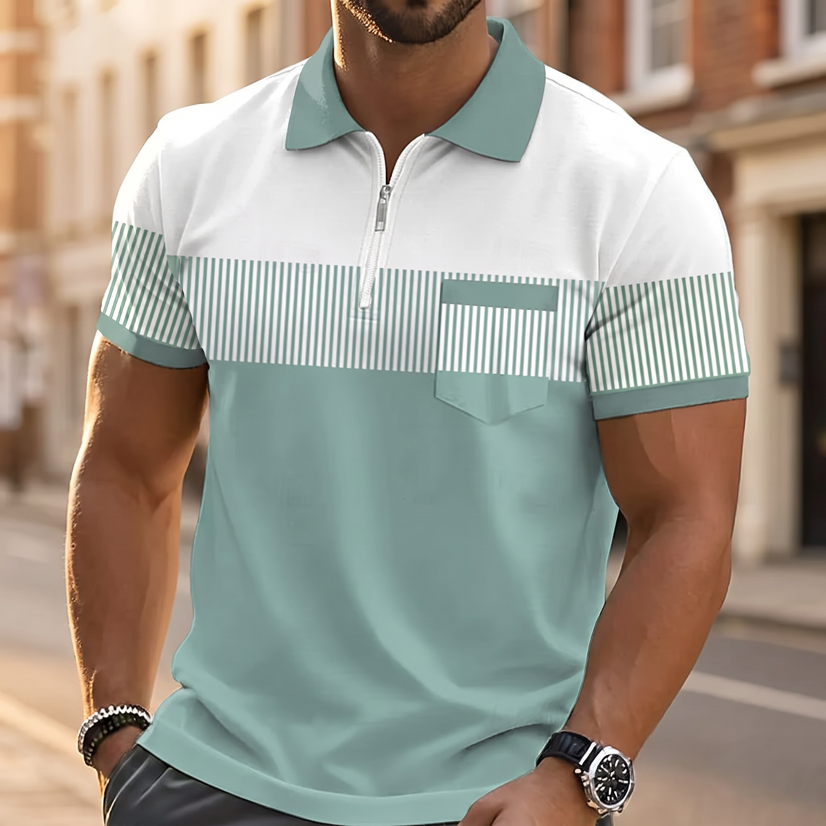 Kellon Zip-Collar Polo