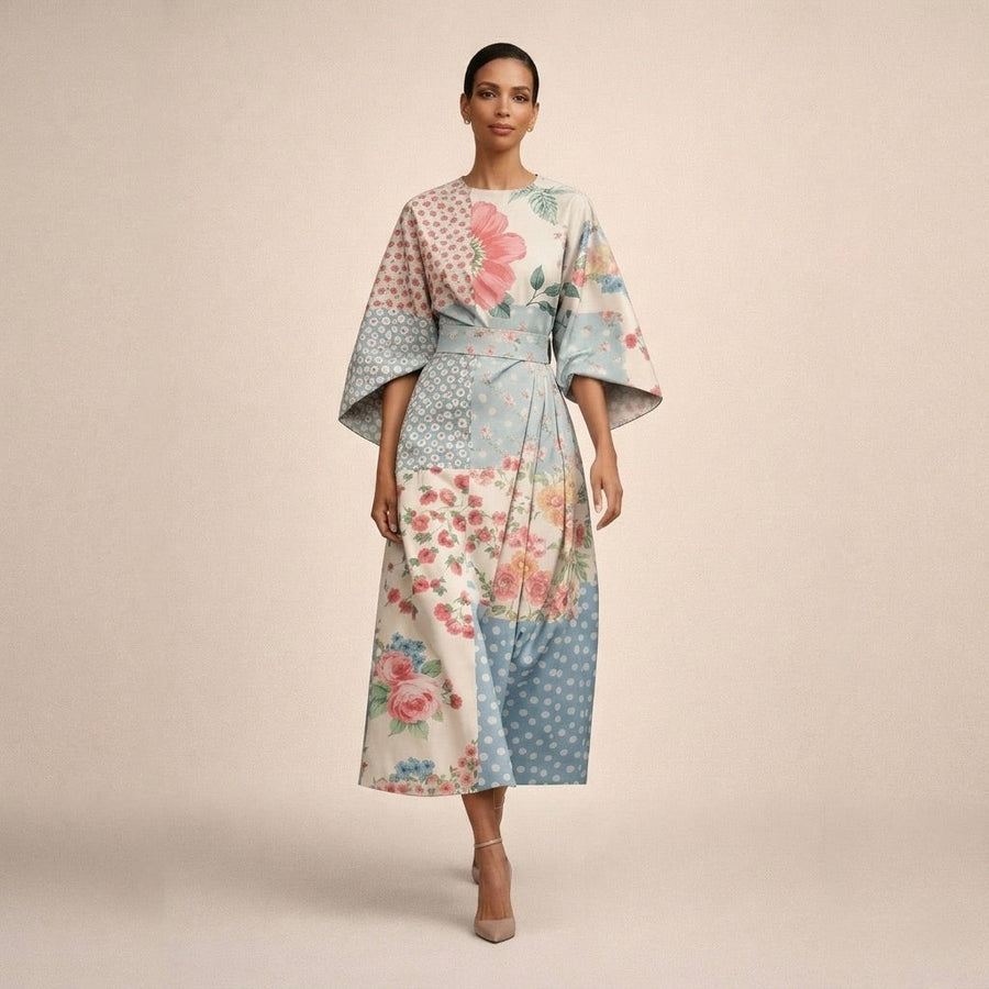 Evarin - Soft-Touch Floral Midi Dress
