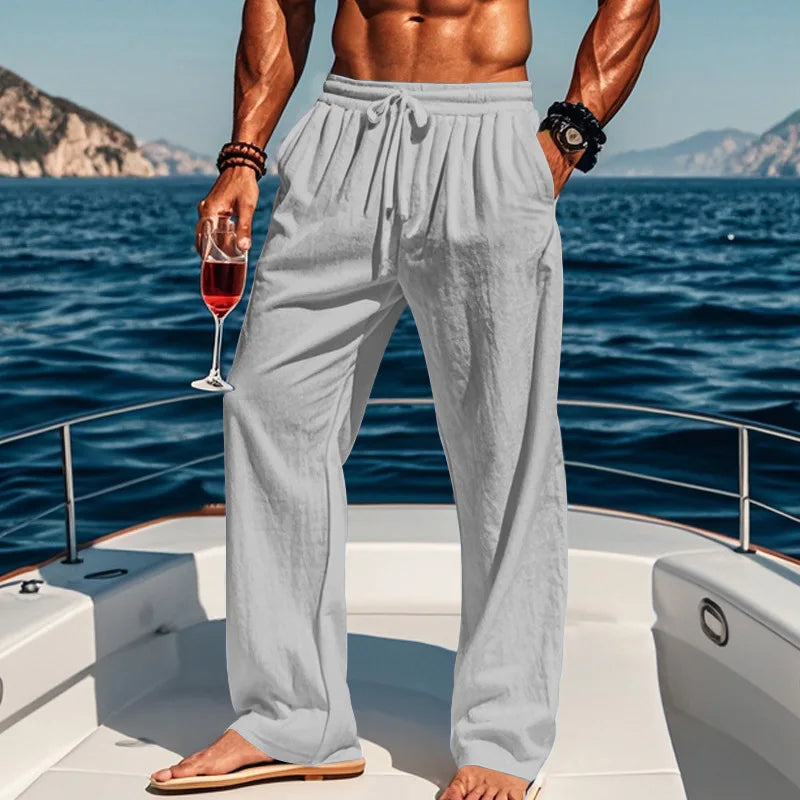 Pierce - Breezy Drawstring Trousers