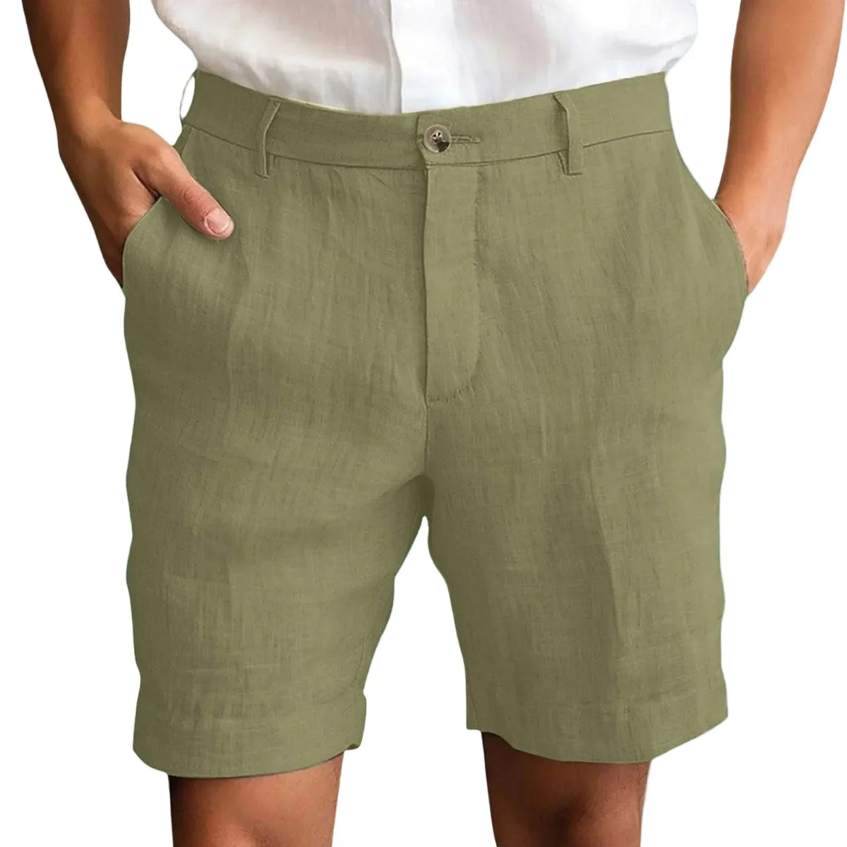 Calen - Tailored Linen Shorts