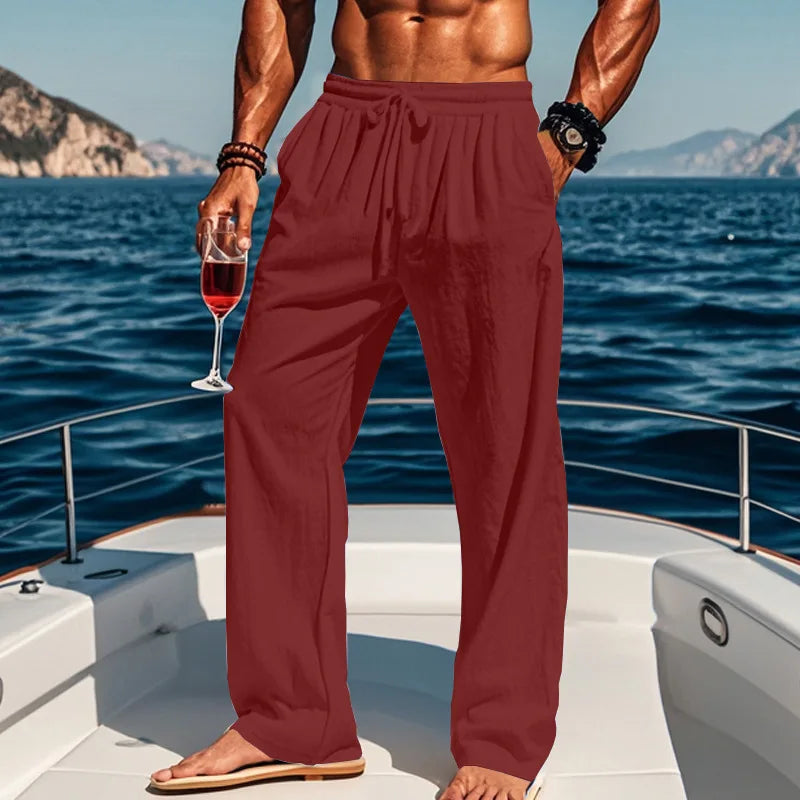 Pierce - Breezy Drawstring Trousers