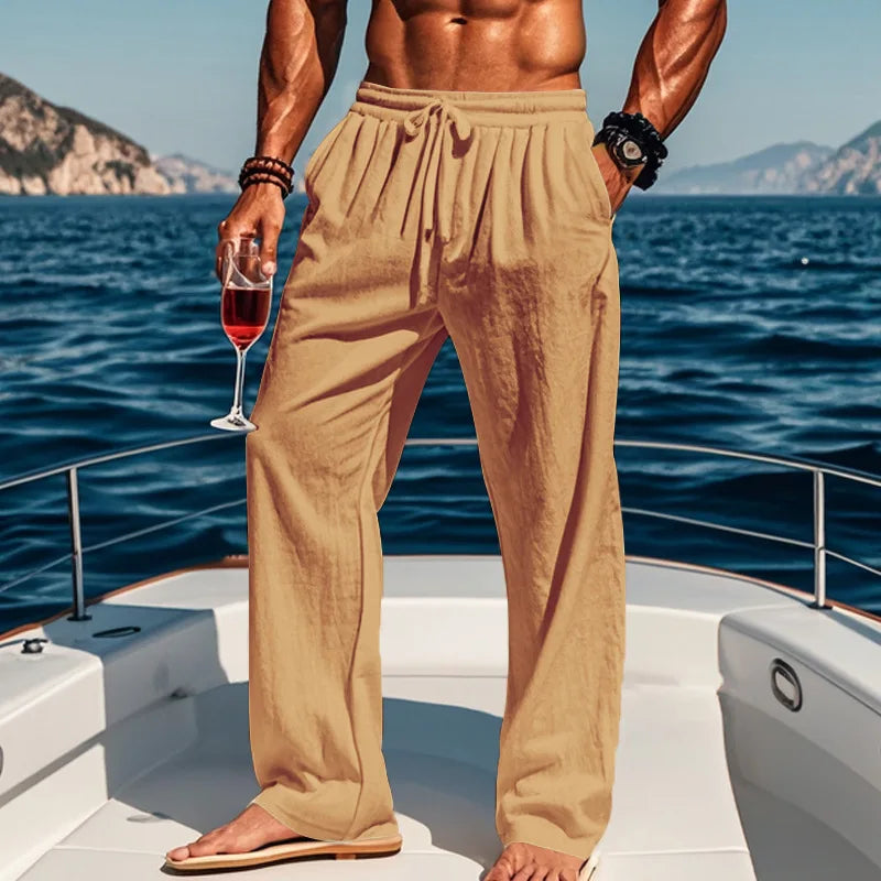 Pierce - Breezy Drawstring Trousers