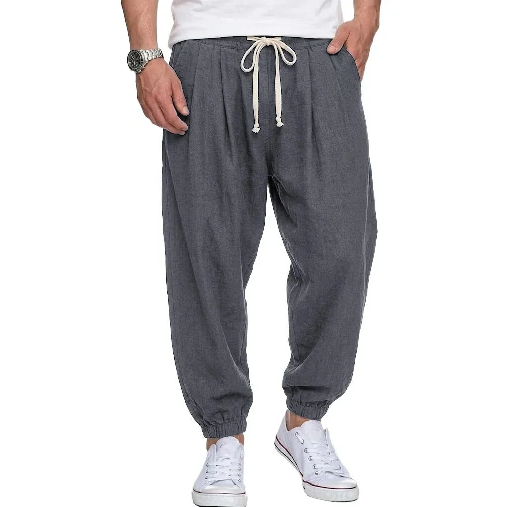 Isaac - Lightweight Drawstring Trousers