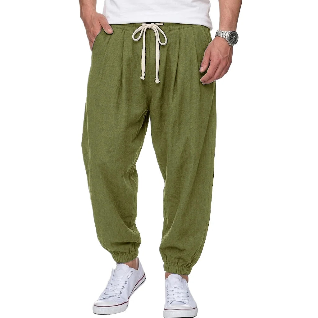 Isaac - Lightweight Drawstring Trousers