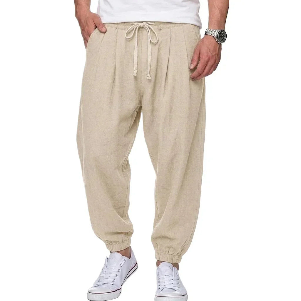 Isaac - Lightweight Drawstring Trousers
