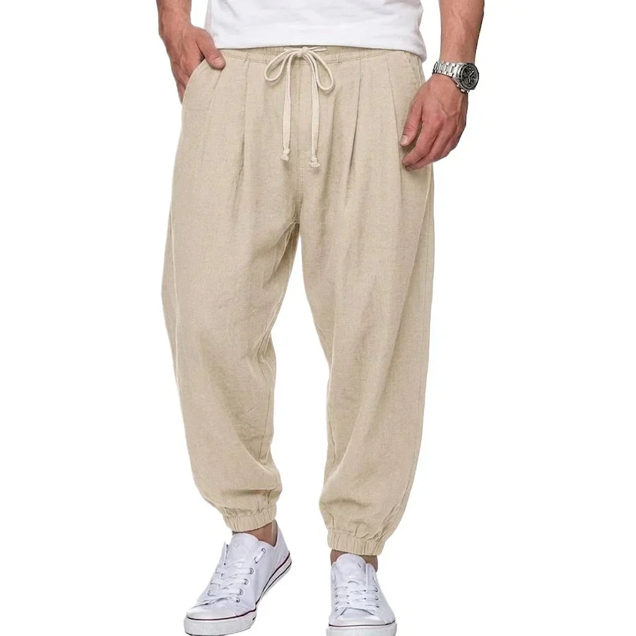 Isaac - Lightweight Drawstring Trousers