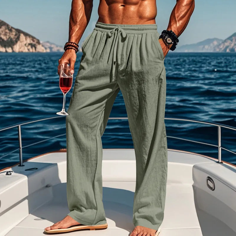Pierce - Breezy Drawstring Trousers