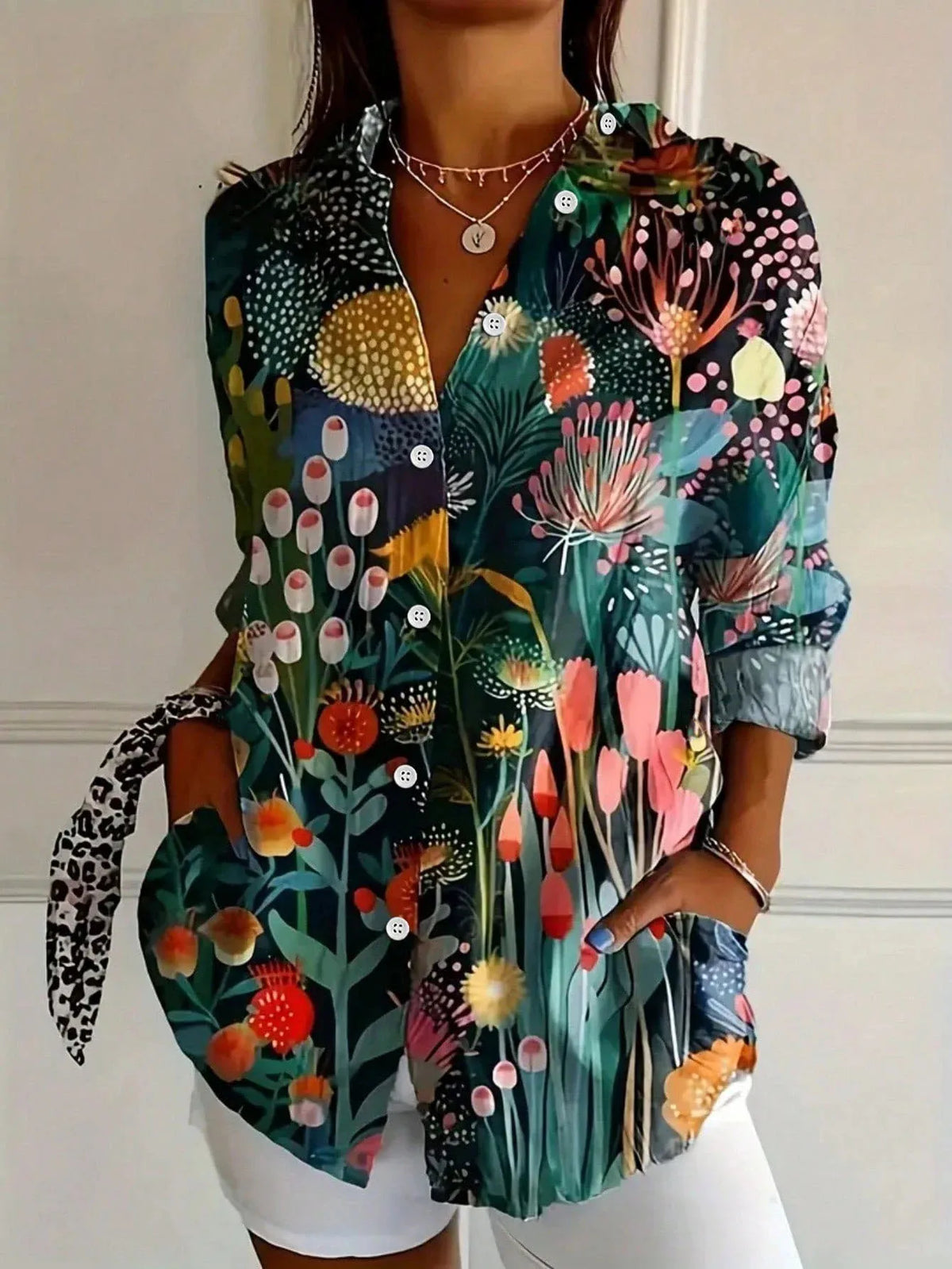 Elsie | Colourful Pattern Blouse
