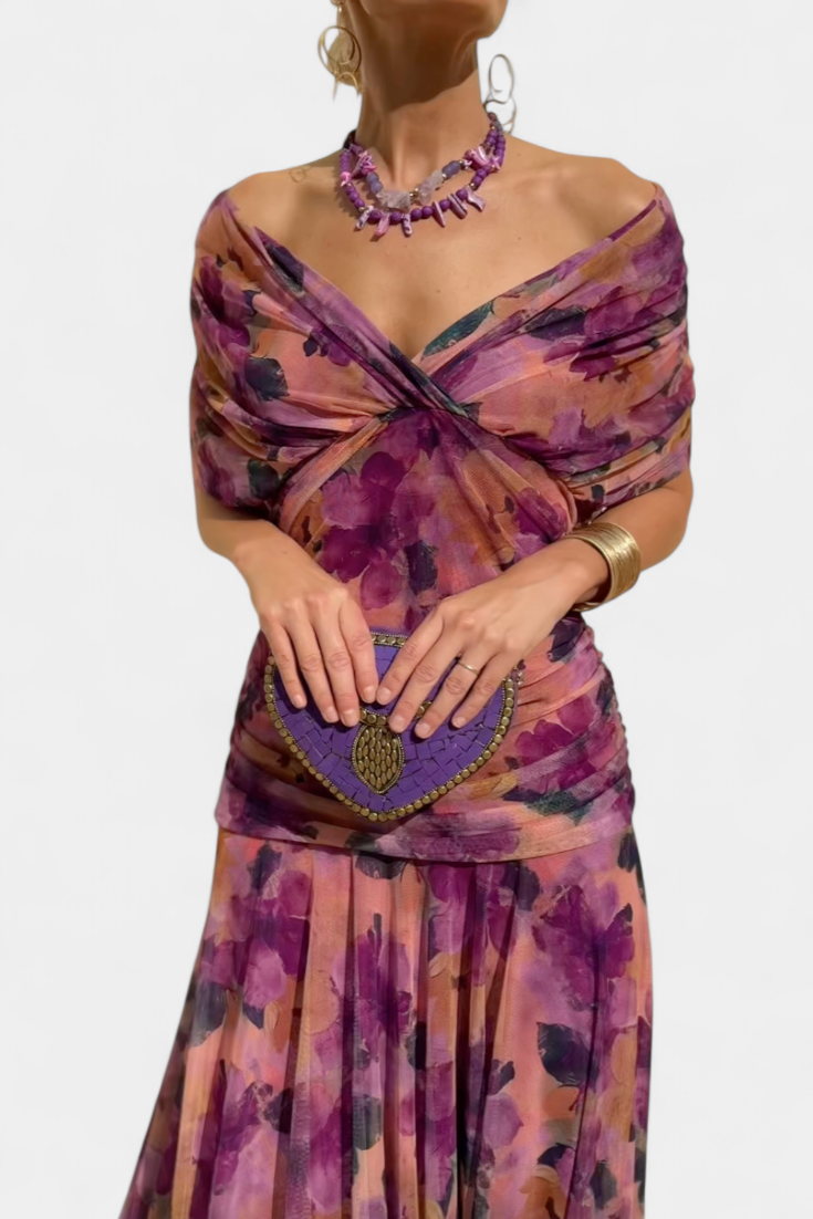 Bethany | Floral V-Neck Dress