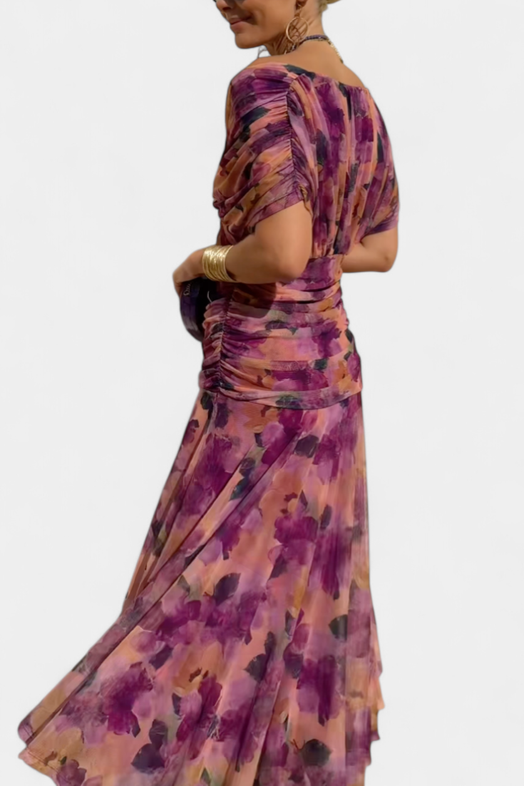 Bethany | Floral V-Neck Dress