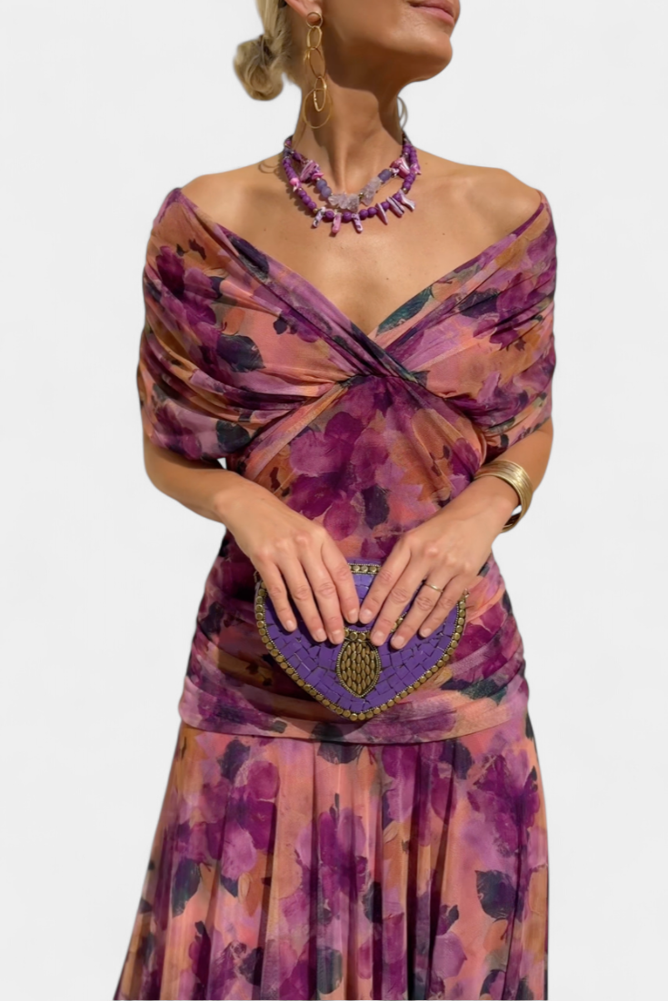 Bethany | Floral V-Neck Dress