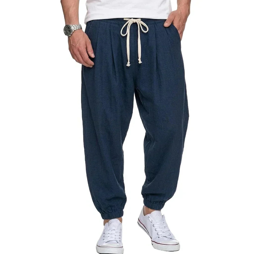 Isaac - Lightweight Drawstring Trousers