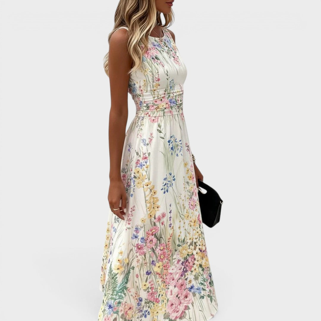 Inara - Soft-Touch Floral Midi Dress