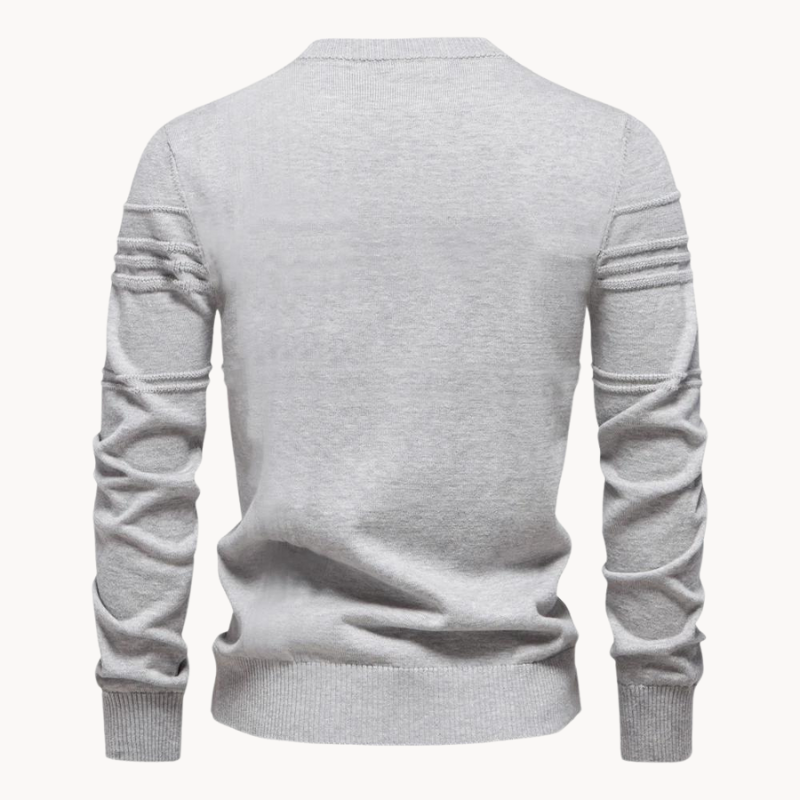 Leo Melbourne™ | Cotton Men's Sweater with Stripe Design