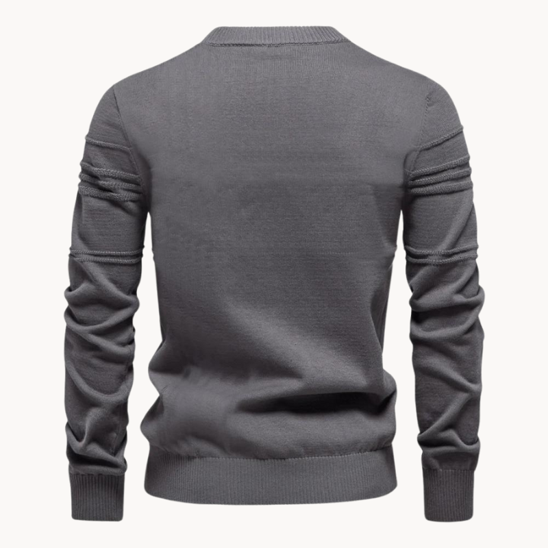 Leo Melbourne™ | Cotton Men's Sweater with Stripe Design