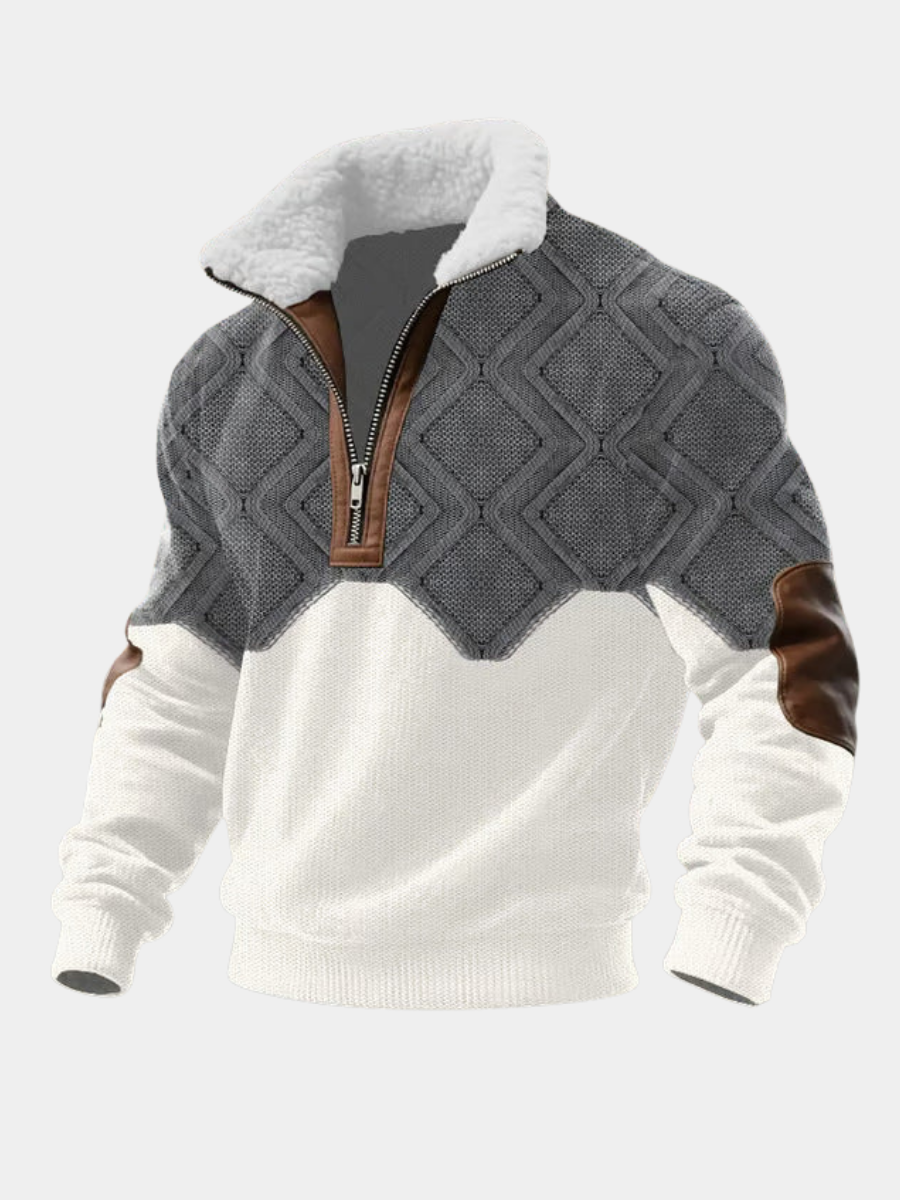 SILVORO | HIGH NECK FLEECE SWEATER